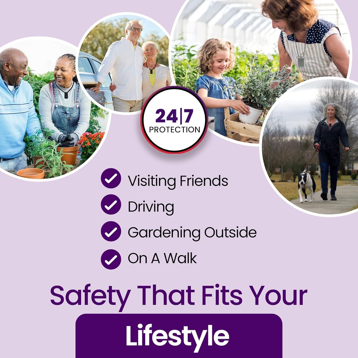 Medical Guardian MGMini | Medical Alert Device for Seniors | Water-Resistant, Em