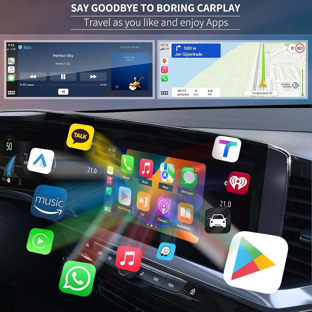 Wireless Apple CarPlay Android Auto Decoder Box For BMW CIC Multimedia Interface