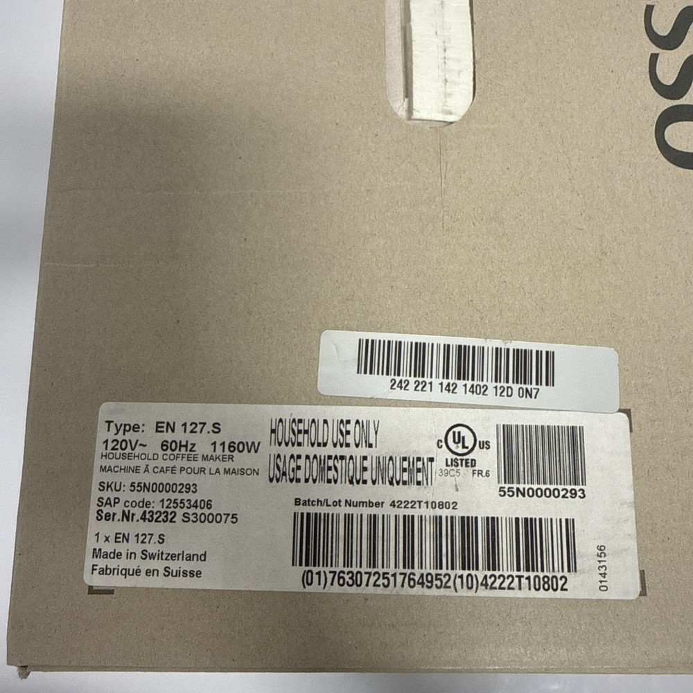 Nespresso Pixie Espresso Capsule Cofee Machine By Delonghi Black Silver