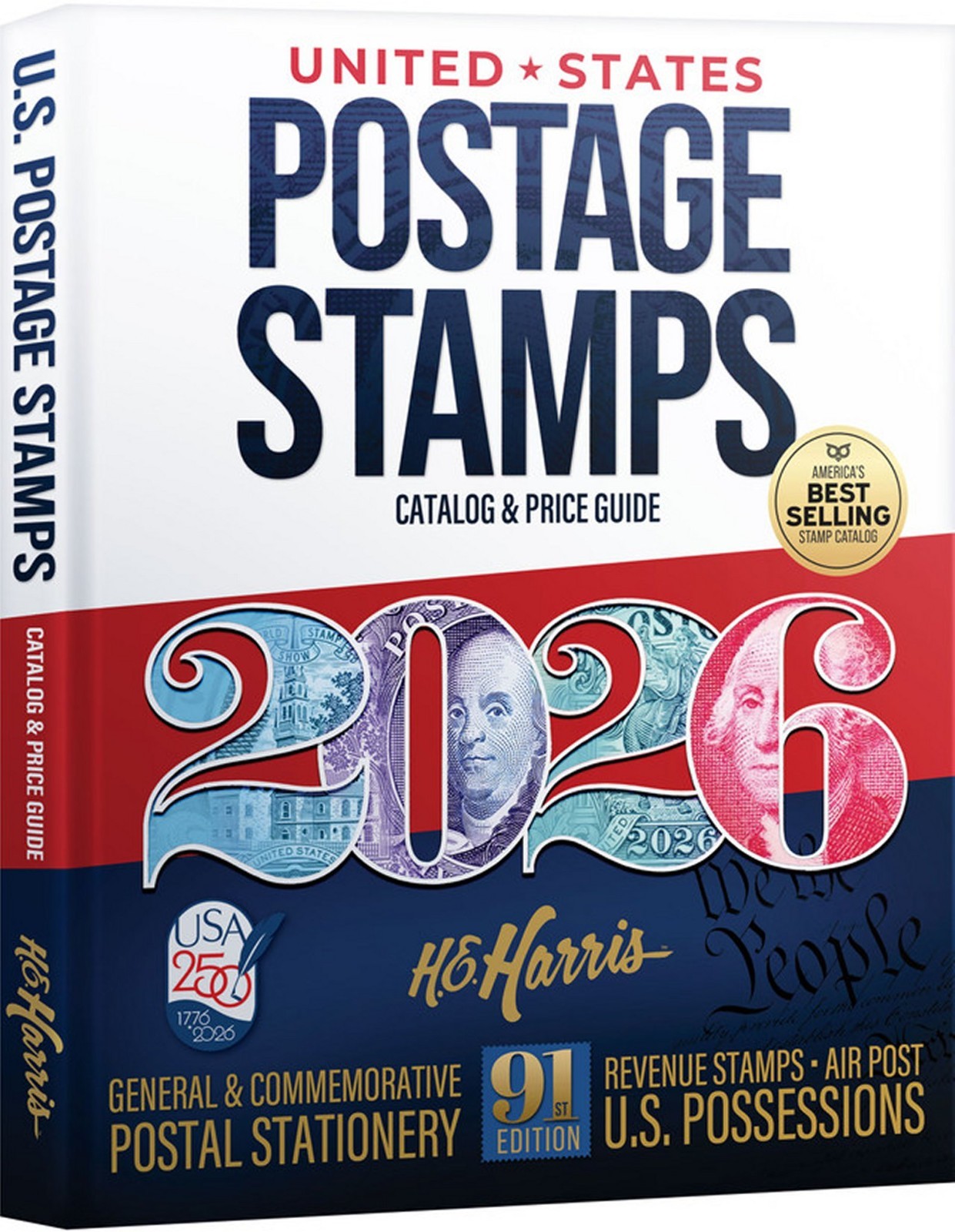 H.E. Harris US/BNA Postage Stamp Catalog 2026 - US Reference Book - Price Guide