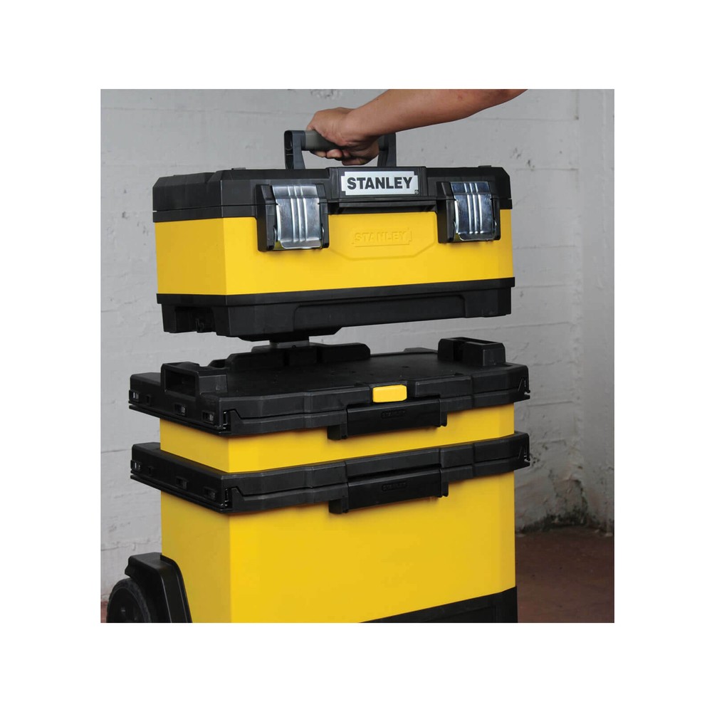 Stanley Rolling Metal Workshop Tool Box Stack