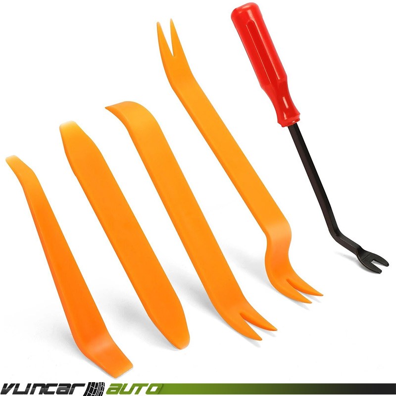 5pcs Car Trim Removal Tool Kit Set Door Panel Fastener Auto Dash Board Plastic