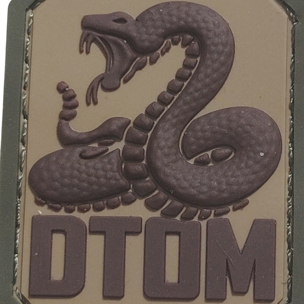 Monkey DTOM PVC Morale Patch – MultiCam OCP – Hook Back – 2" × 1‑1/2"