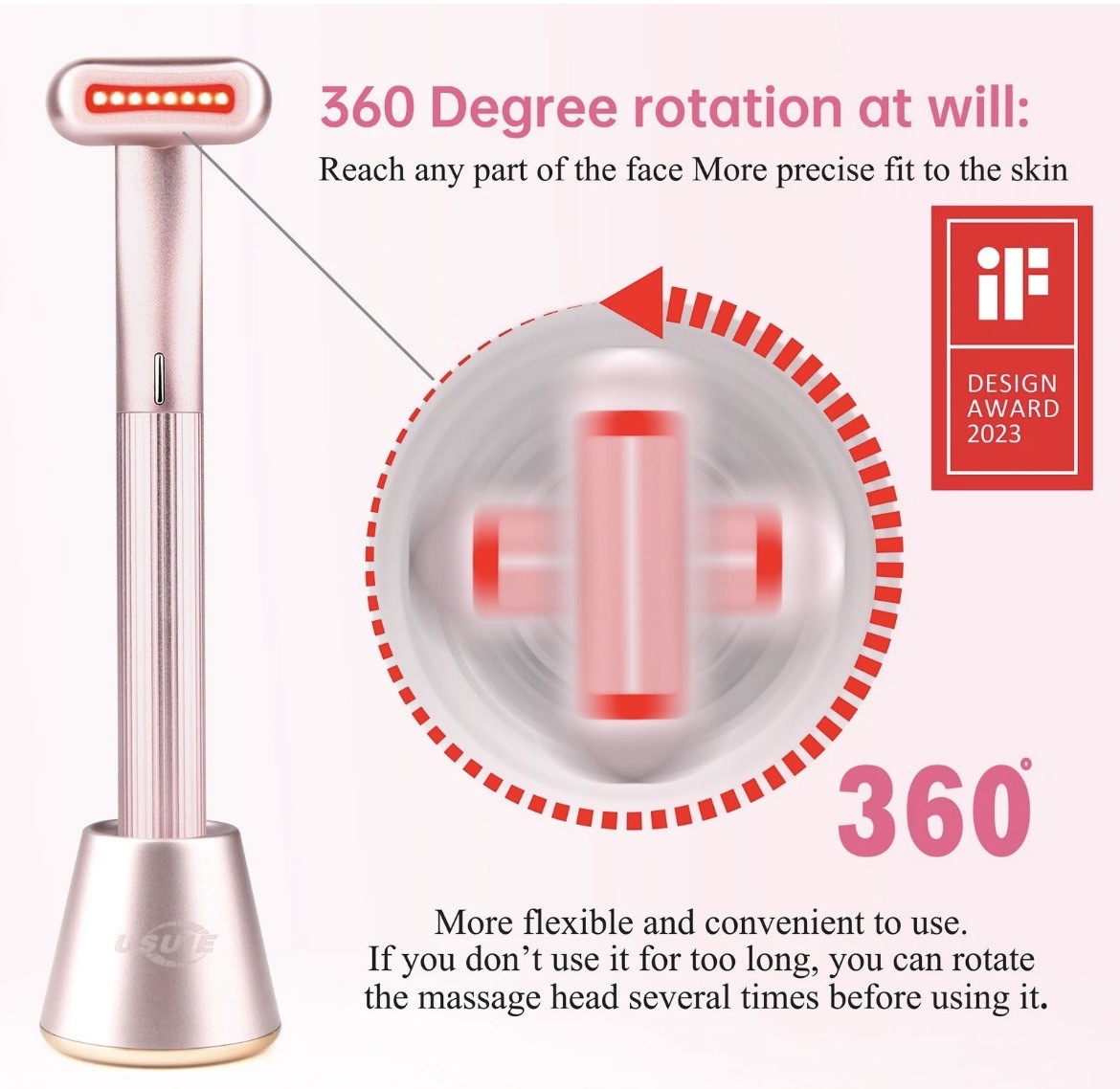 Usuie Red Light Therapy Face Wand