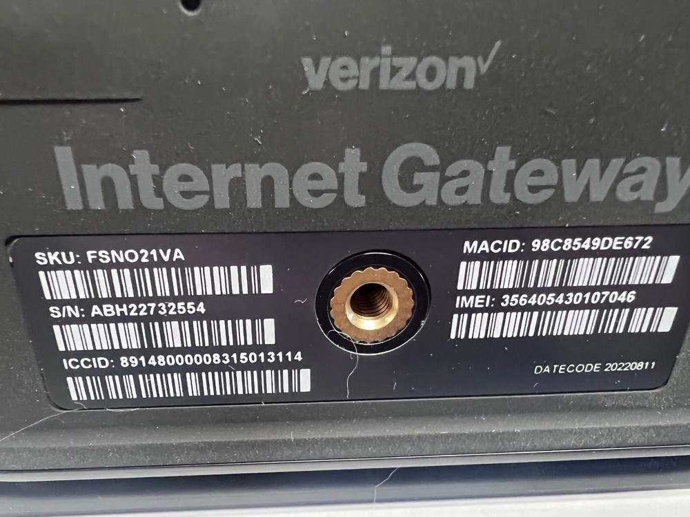 internet gateway verizon WIFI 6