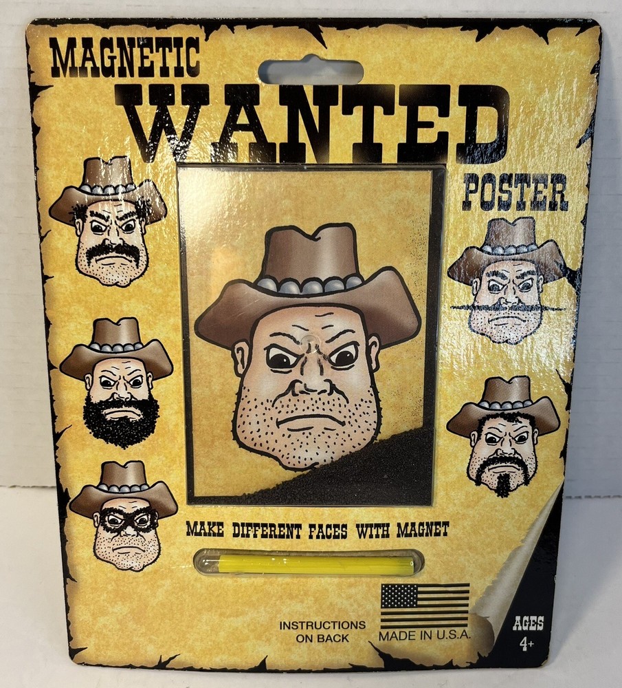 Magnetic Wanted Poster Make Different Faces With Magnet Toy