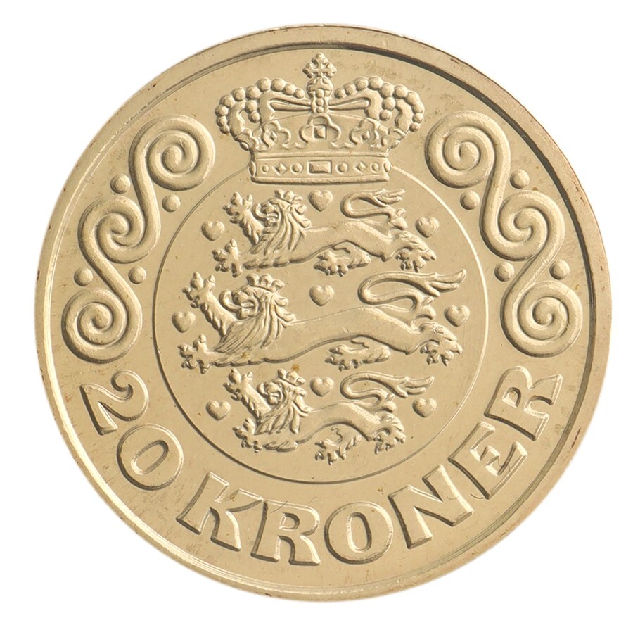 Denmark 20 Kroner, 2021, KM #955, Mint