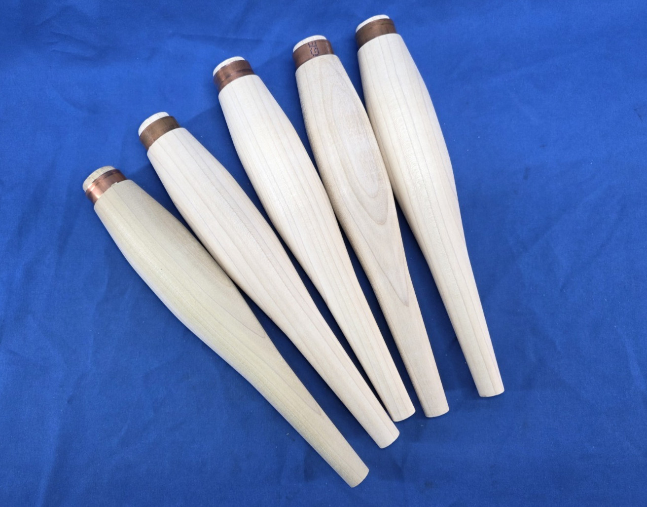 Set of 5 Timber Framing or Small Slick Socket Chisel Handles