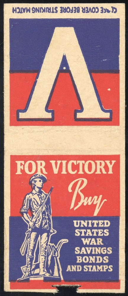 US Victory Matchbook Cover