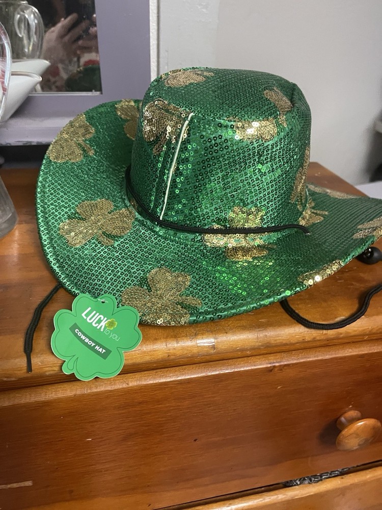 Irish Lucky Charm Cowboy Hat NWT