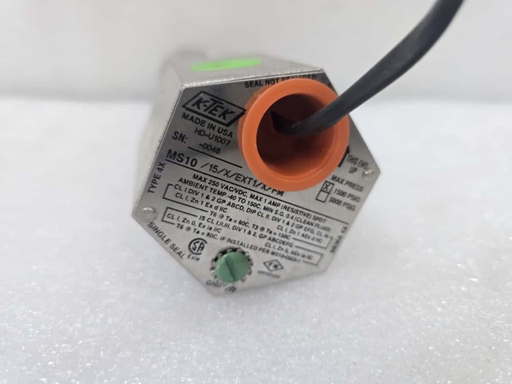 K-TEK MS10/15/3X3/EXT1/X/FM Level Switch Module – Explosion Proof Sensor*USED*
