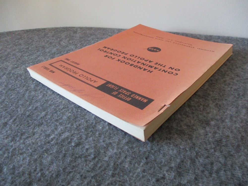 NASA APOLLO PROGRAM HANDBOOK CONTAMINATION CONTROL - 1966 MANNED SPACE FLIGHT