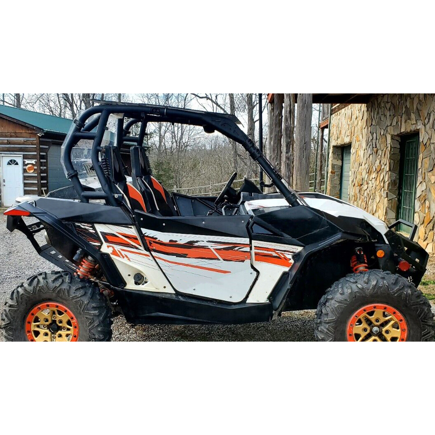 Rear+Front Fender Flares For 2013-2016 CAN AM Maverick Max 1000/1000R #715001323