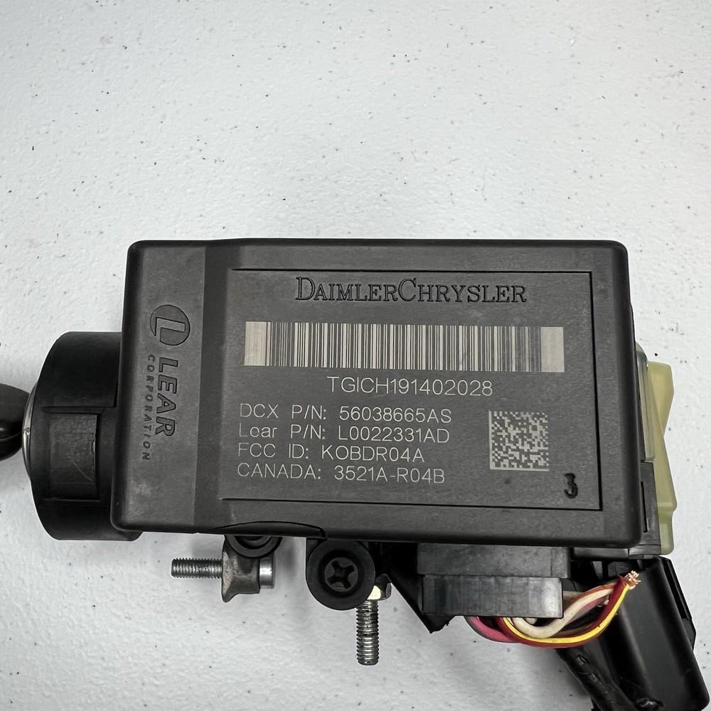 05-08 Chrysler 300 Entry Ignition Switch Receiver Module Node W/ Key 56038665AS