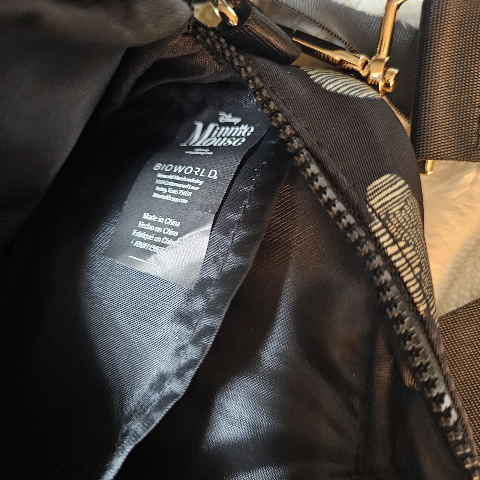 Disney Minnie Mouse Black Belt Bag Crossbody