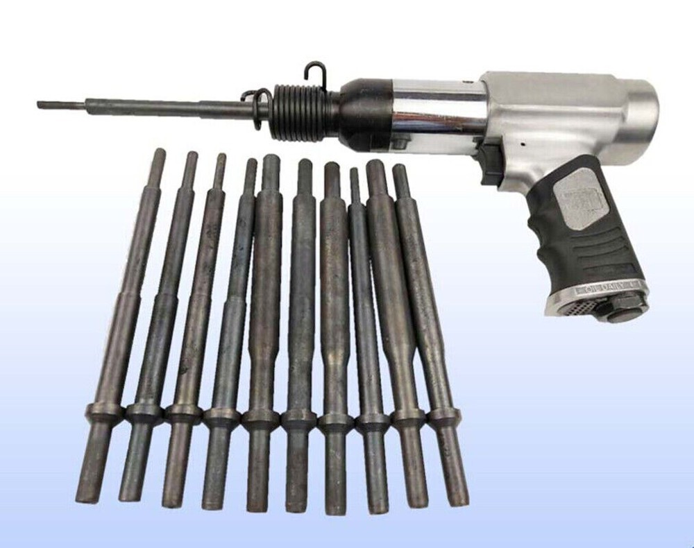Pneumatic Valve Guide Punch Valve Guide Removal Tool Set (machine + 11 Punches)