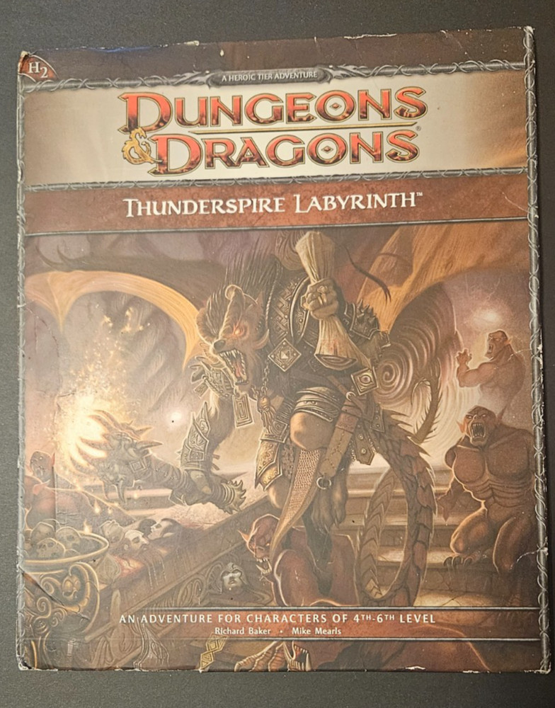 Dungeons and & Dragons D&D Thunderspire Labyrinth Heroic Tier Adventure Complete