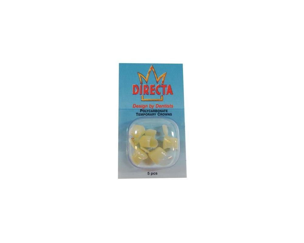 Directa 609243 Temp Polycarbonate Crowns Translucent #43 5/Pk