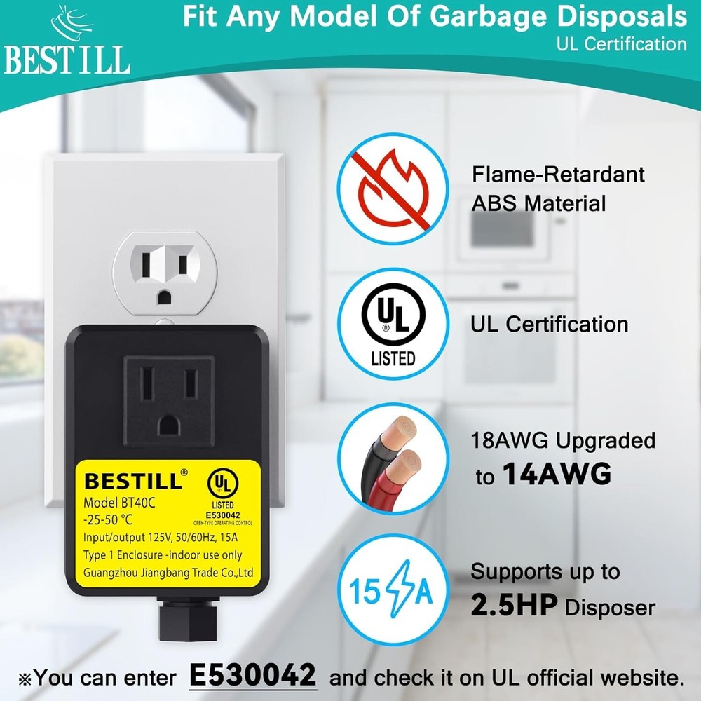 Garbage Disposal Air Switch Kit with Solid Brass Cover - Easy Setup