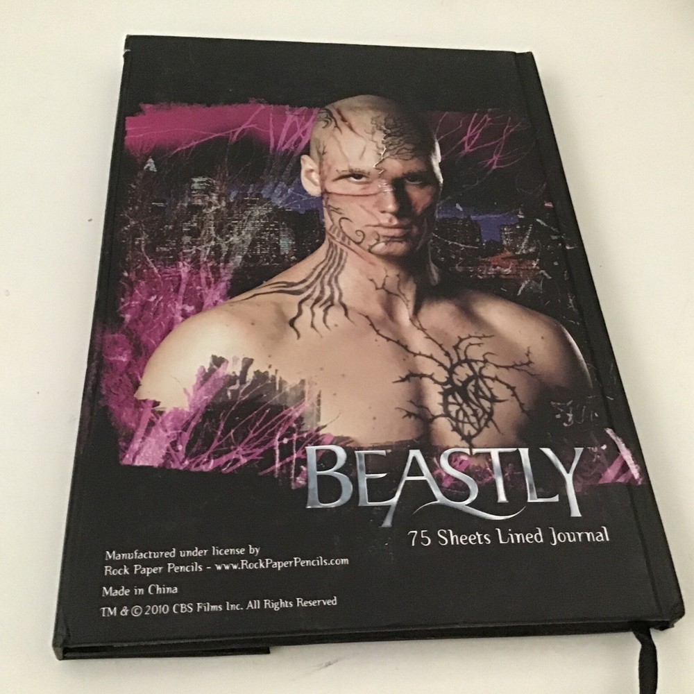 Claire's 'BEASTLY' 75 Sheets Lined Journal @E8