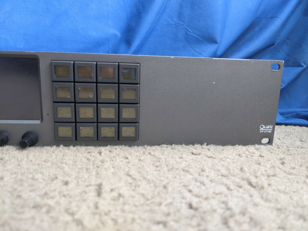 Evertz CP-2116E System Control Panel One Touchscreen 16 LCD Buttons - Parts