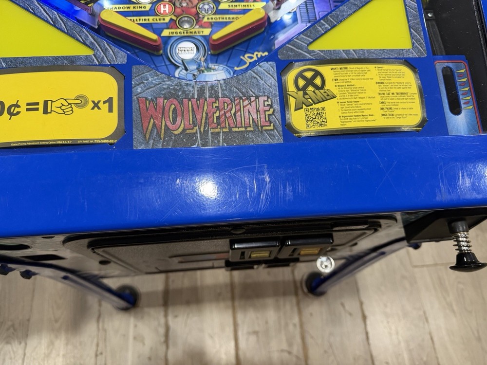 pinball machine Xmen Le Wolverine, extremely Rare