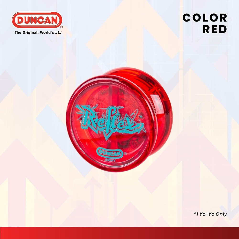Vibrant Red Reflex Yo-Yo for Beginners - Automatic Return & Easy Handling