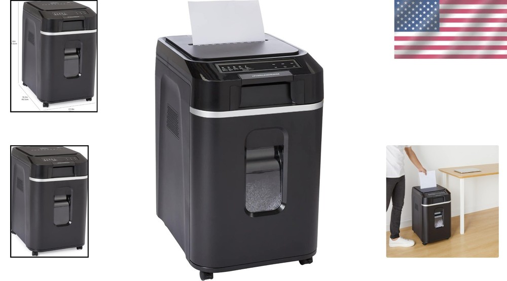 Advanced Anti-Jam Auto Feed Cross-Cut Shredder - 200 Sheets & Energy Efficient