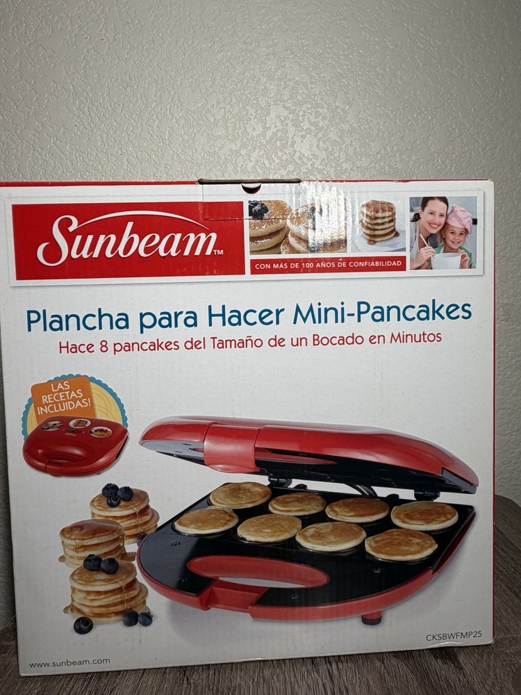 Sunbeam Mini Pancake Maker Electric Pancake Machine Small Griddle