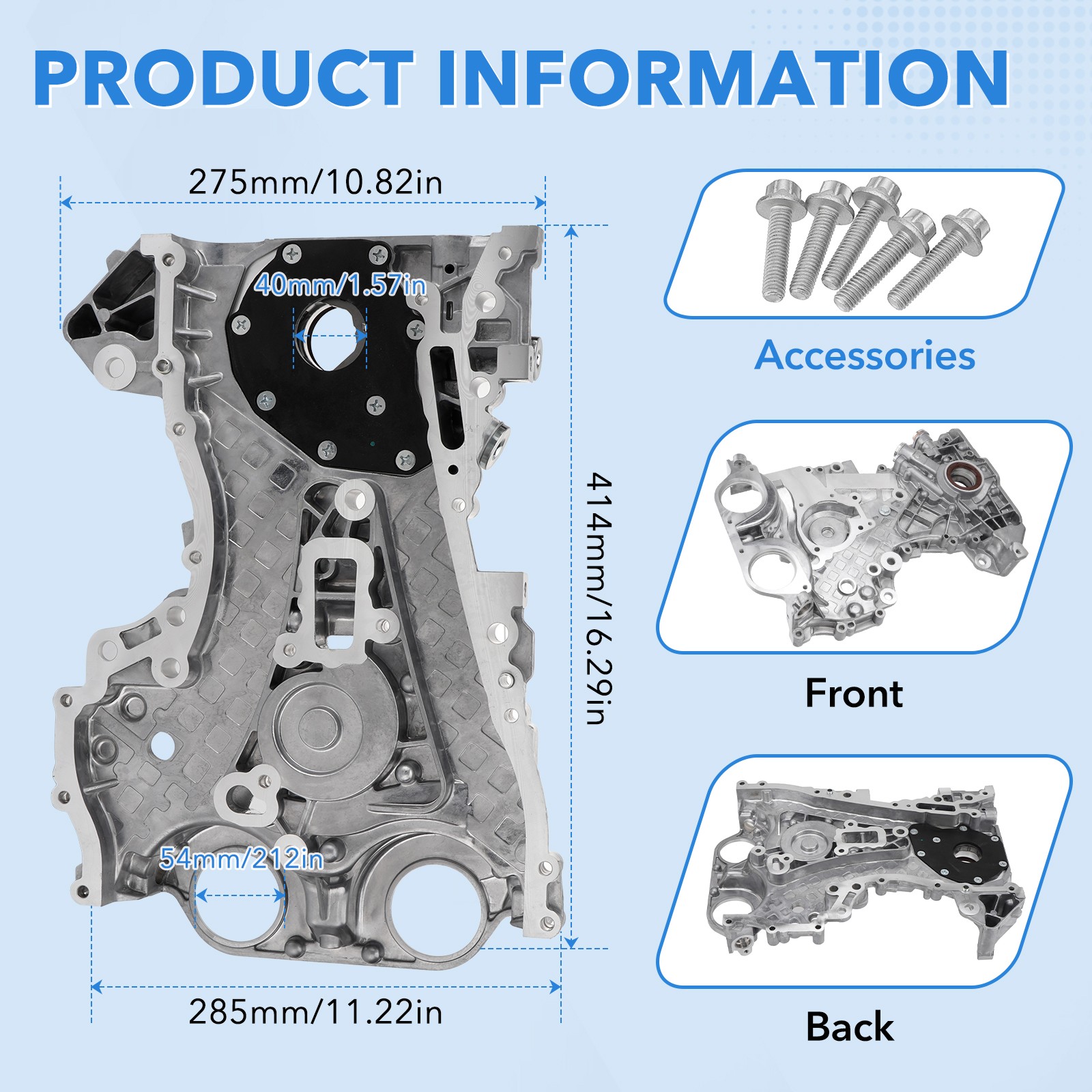 Timing Chain Head Gasket Oil Pump Kit for 2011-2016 Chevy Sonic Cruze Buick 1.4L