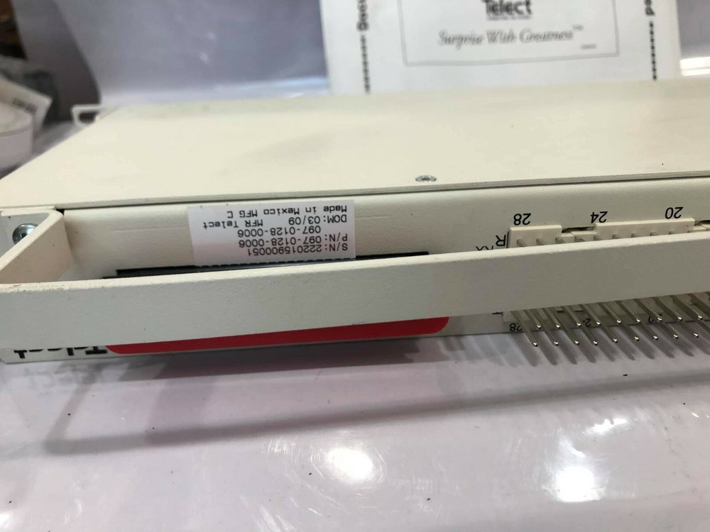 Telect 28-Terminal T1/Bantam Interface Panel 097-0128-0001 NEW.