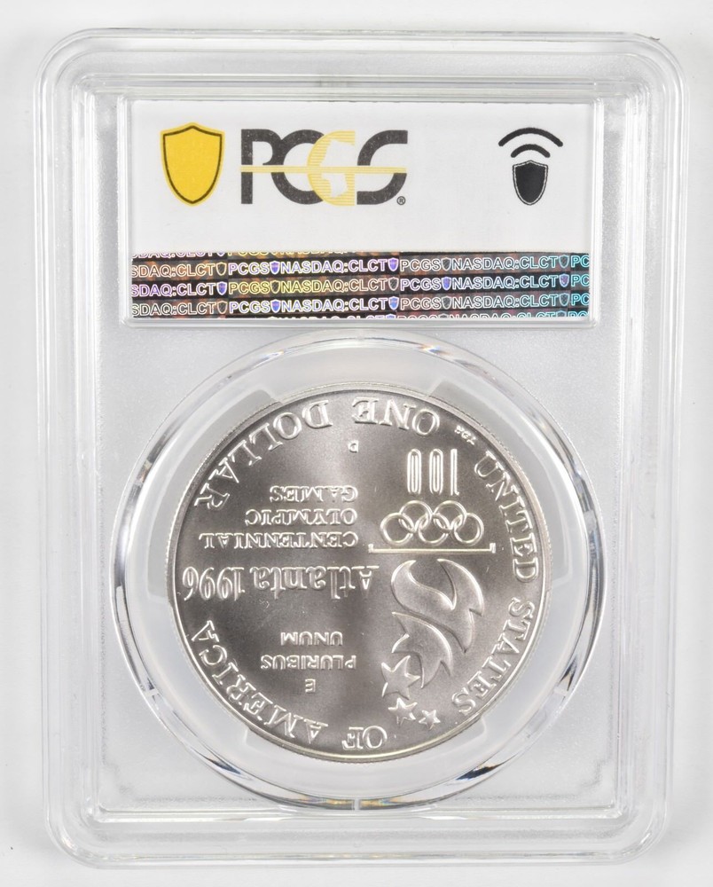 MS70 1996-D Commemorative Dollar Olympic Rowing PCGS Blue Label