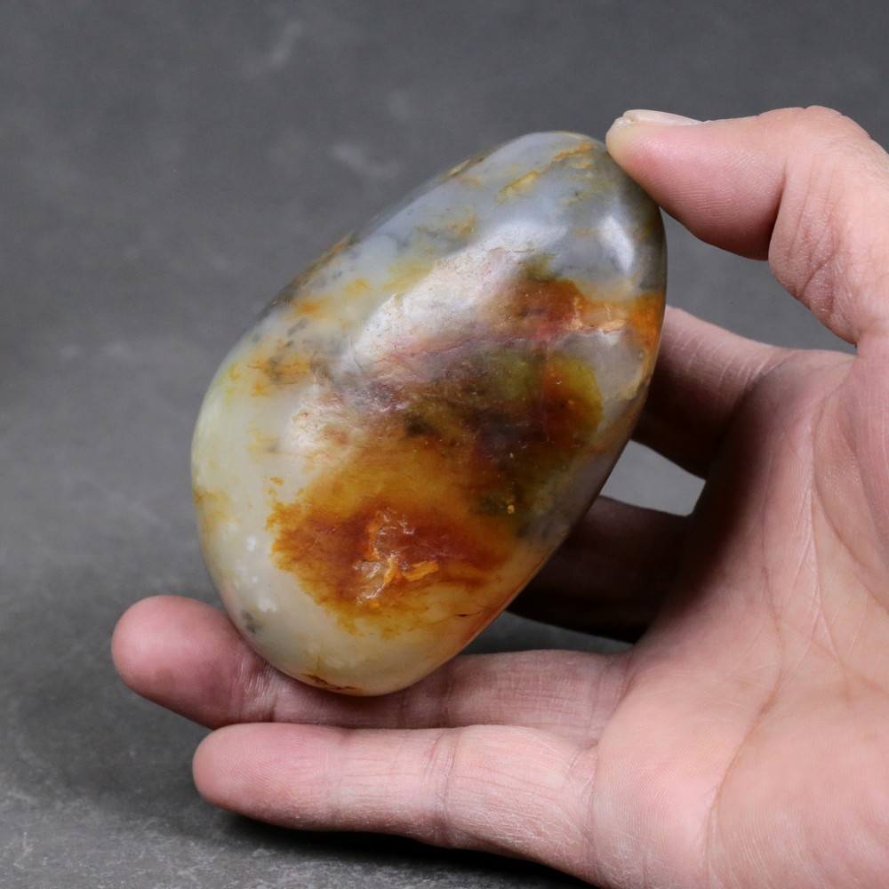 408G Certified 100% Hetian jade(Nephrite) Raw stone 和田玉青花原石