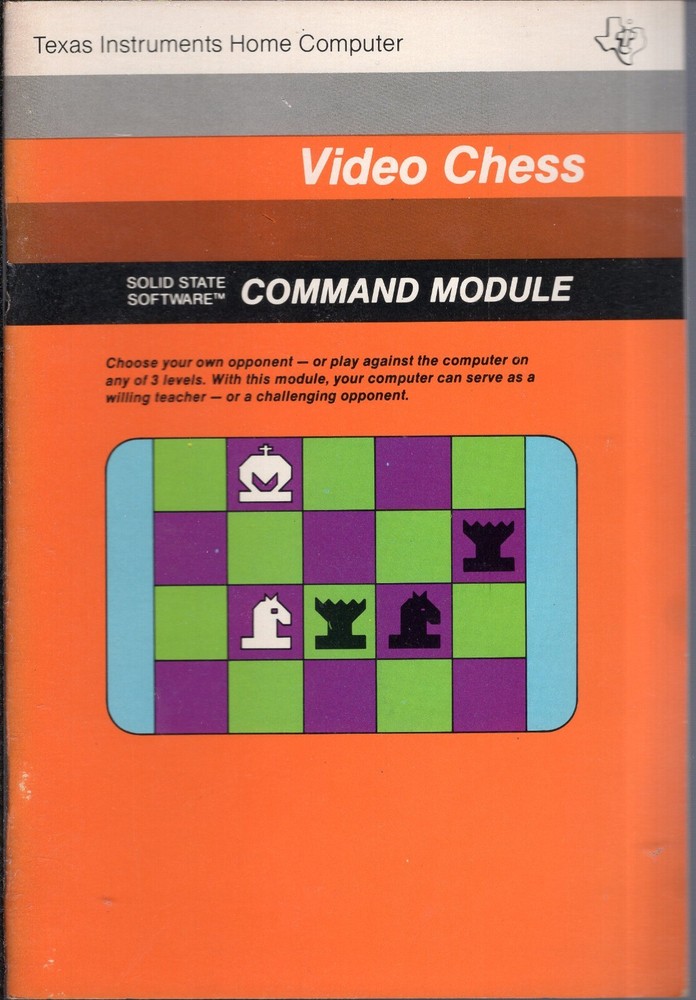 TI-99/4 & 4A Video Chess Command Module Manual & Addendum