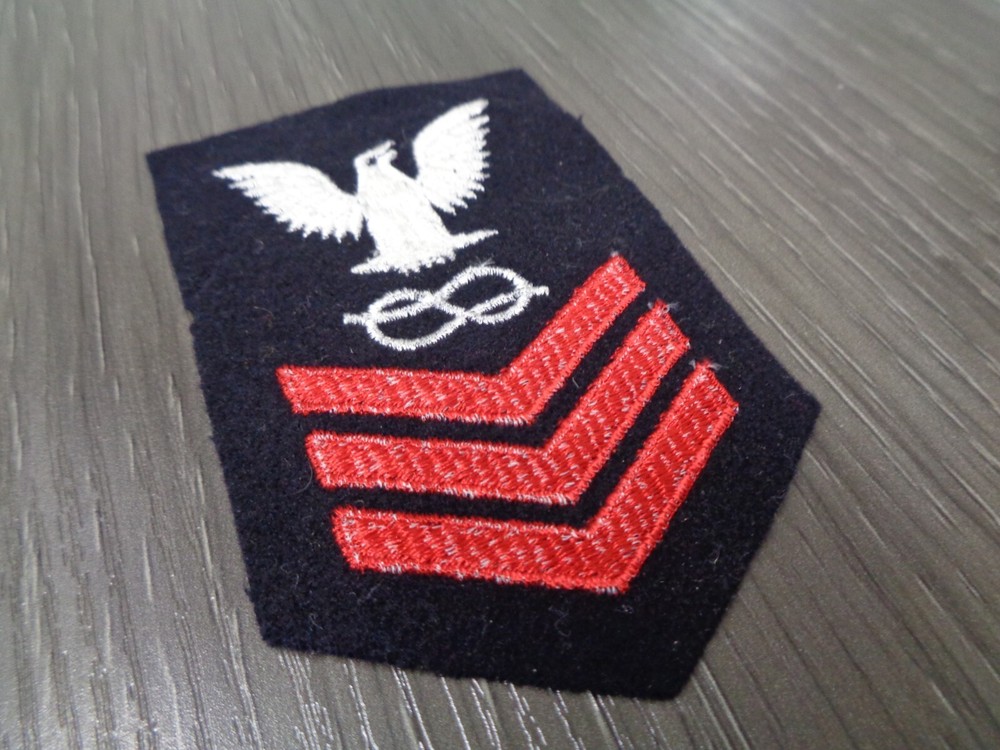US Navy Petty Officer 1ST Class E-6 Apprentice Wool Patch WWII