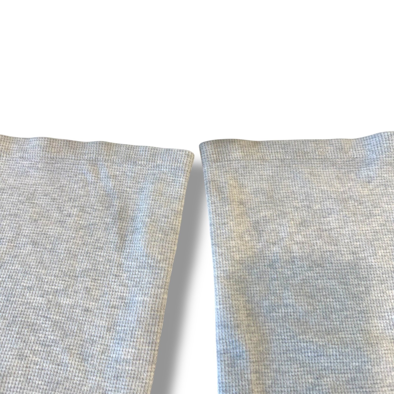 Brandy Melville Womens Light Grey Wide Leg Sweatpants Casual Waffle Knit, OS