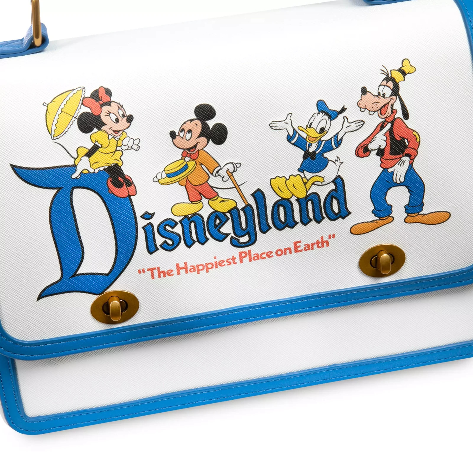 Loungefly Mickey Mouse & Friends Crossbody Bag - Disneyland 70th Anniversary