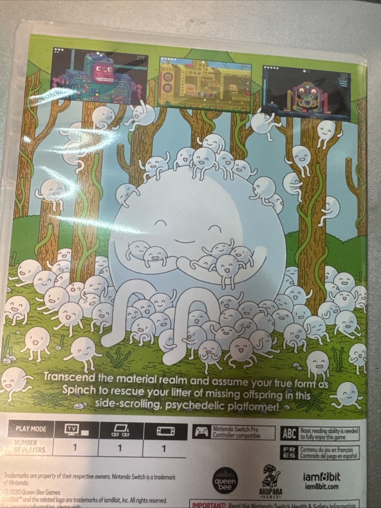 NEW! SPINCH Nintendo Switch GAME Iam8bit