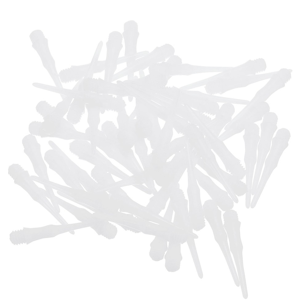 90Pcs 2BA Thread Plastic Soft Dart Tips Replacement Dart Accessories, White