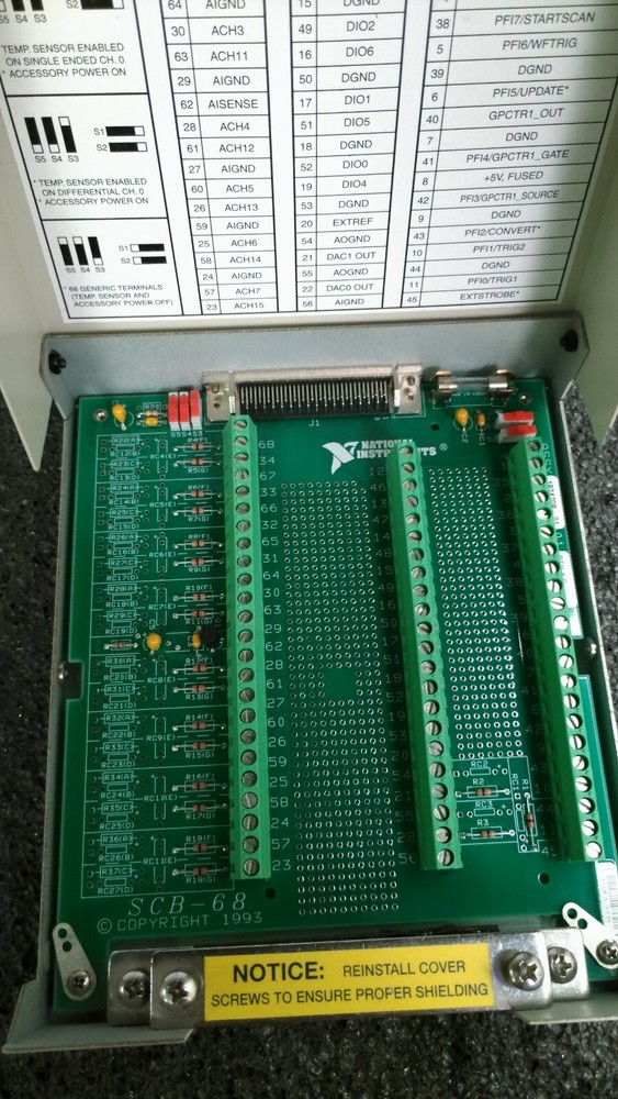 NATIONAL INSTRUMENTS SCB-68 E-Series Terminal Block