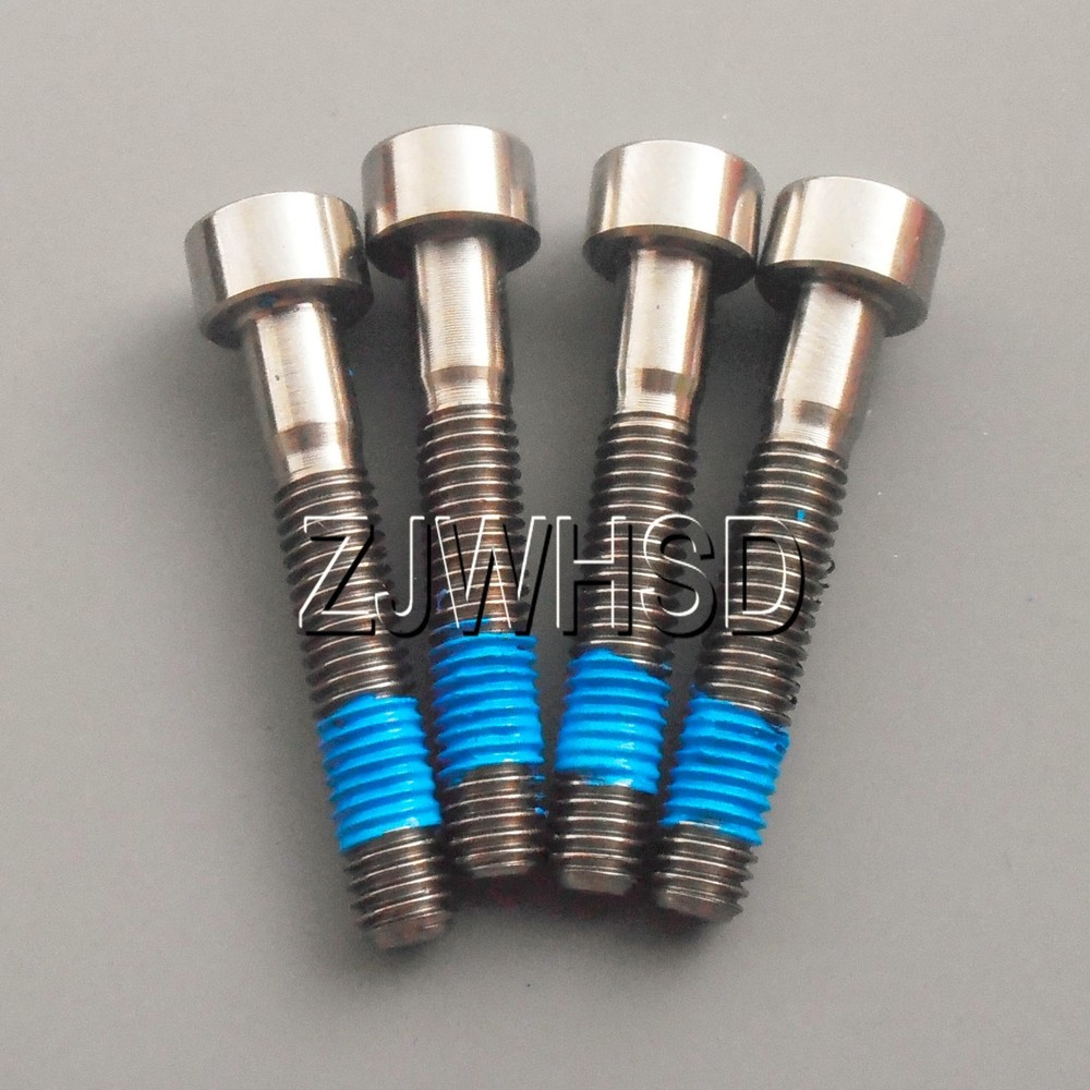 4pcs M5 x 30 Ti Titanium Screw Bolt Allen hex Socket Cap head with ThreadLocker