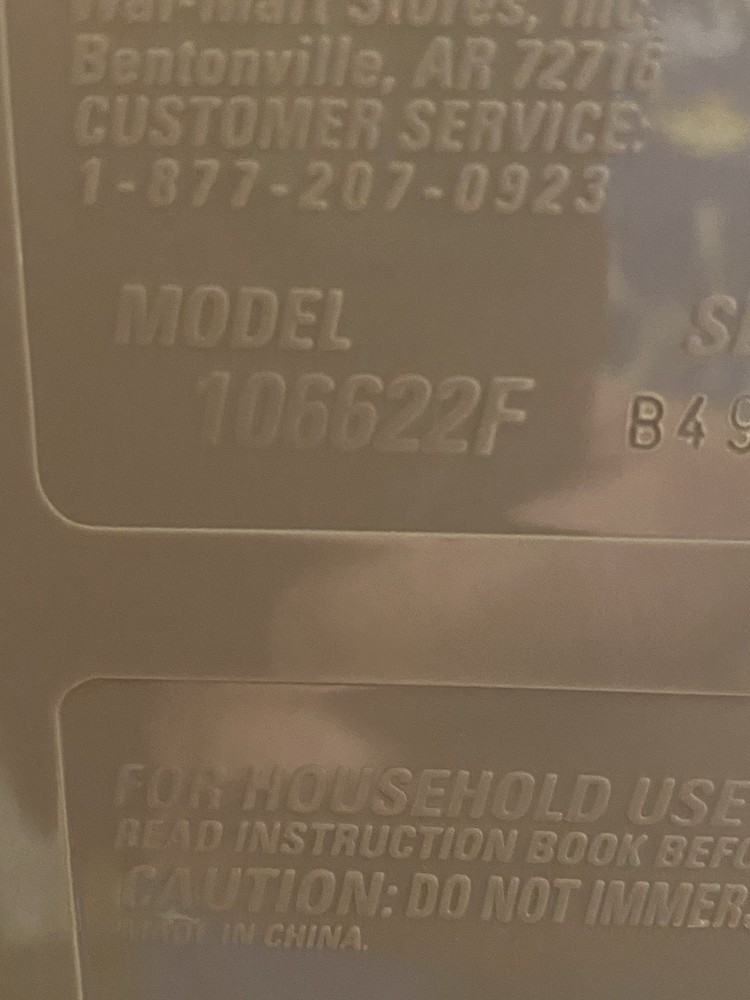 GE General Electric 4 Speed Food Processor Model 106622F ~ Replacement Base ONLY