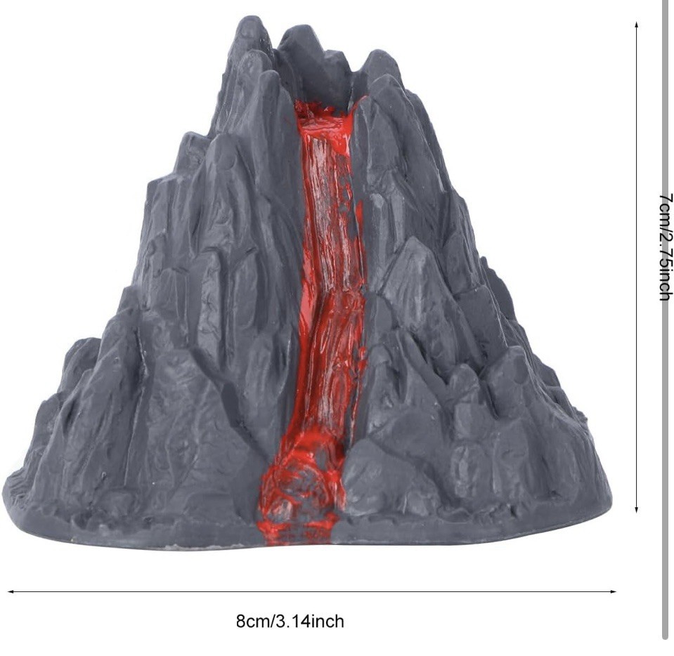 10PCS Simulation Volcano Toy Model Artificial Science Landscape Adornment