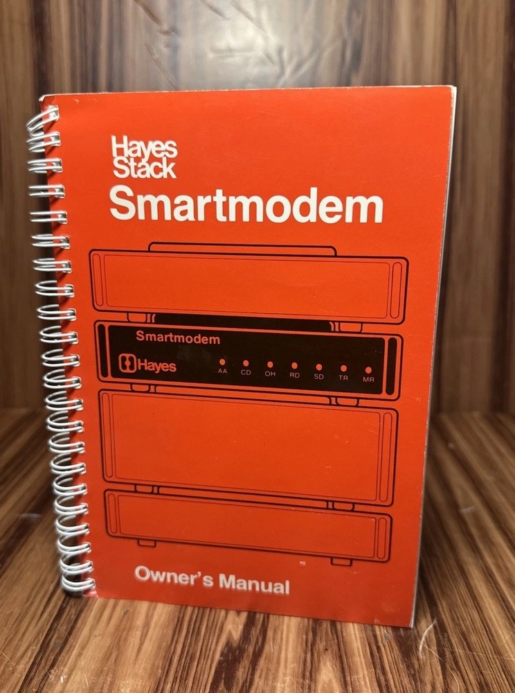 Hayes Stack Smartmodem Owner's Manual - 1981 - Spiral Bound