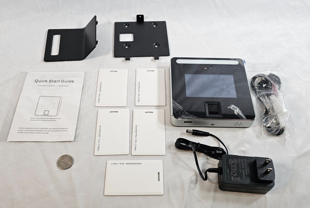 Biometric Facial Recognition Fingerprint Attendance Time Clock USB 2000 Users