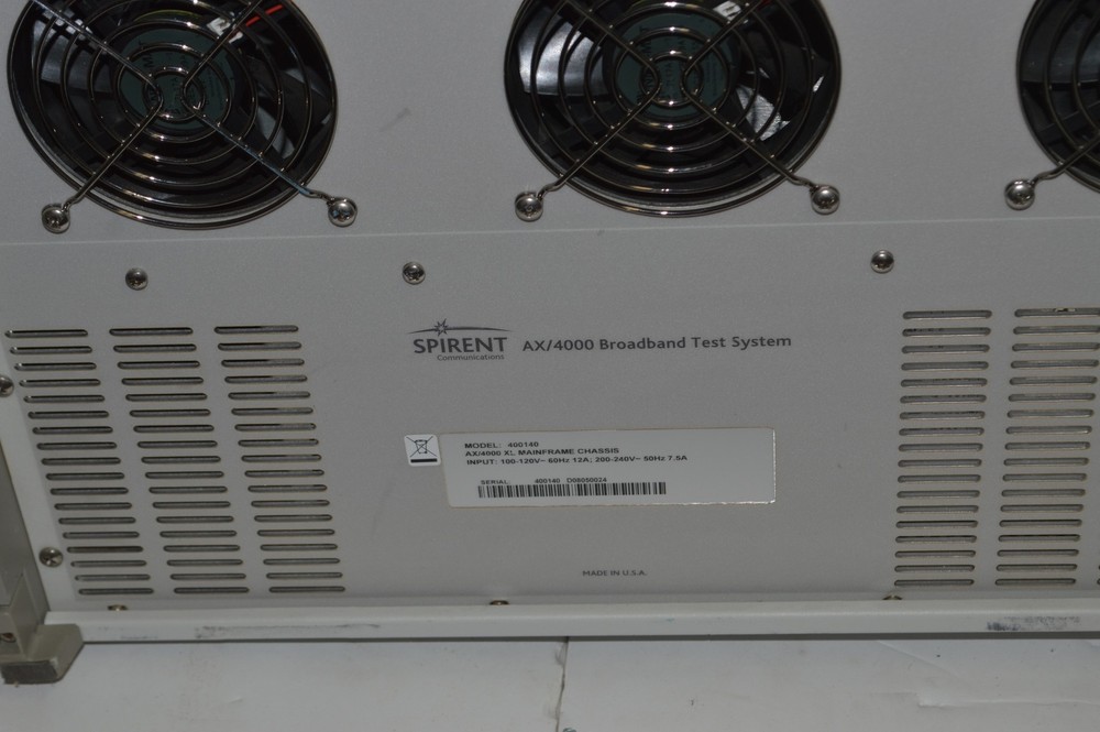 SPIRENT / ADTECH 400140 AX/4000 BROADBAND TEST SYSTEM - 401433 CONTROL (AVV10)