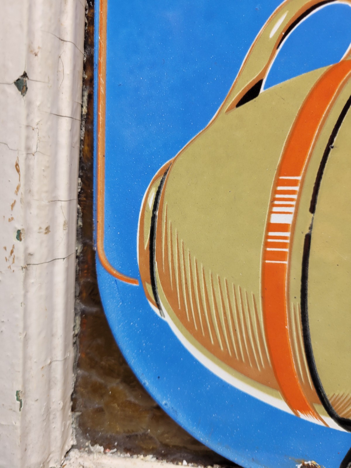 VINTAGE MAXWELL HOUSE PORCELAIN SIGN OLD HOT COFFEE TEA CAFE RESTAURANT BEVERAGE