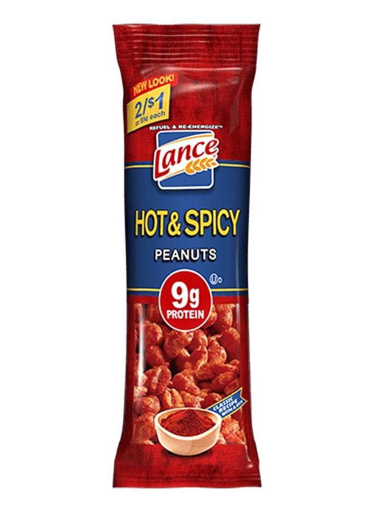 Lance Hot & Spicy Peanuts: 12 - 5 Packs - Fd