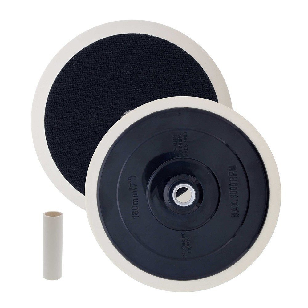 TCP Global Brand 7" Hook & Loop Grip Mount Universal Polisher Buffer Backing ...