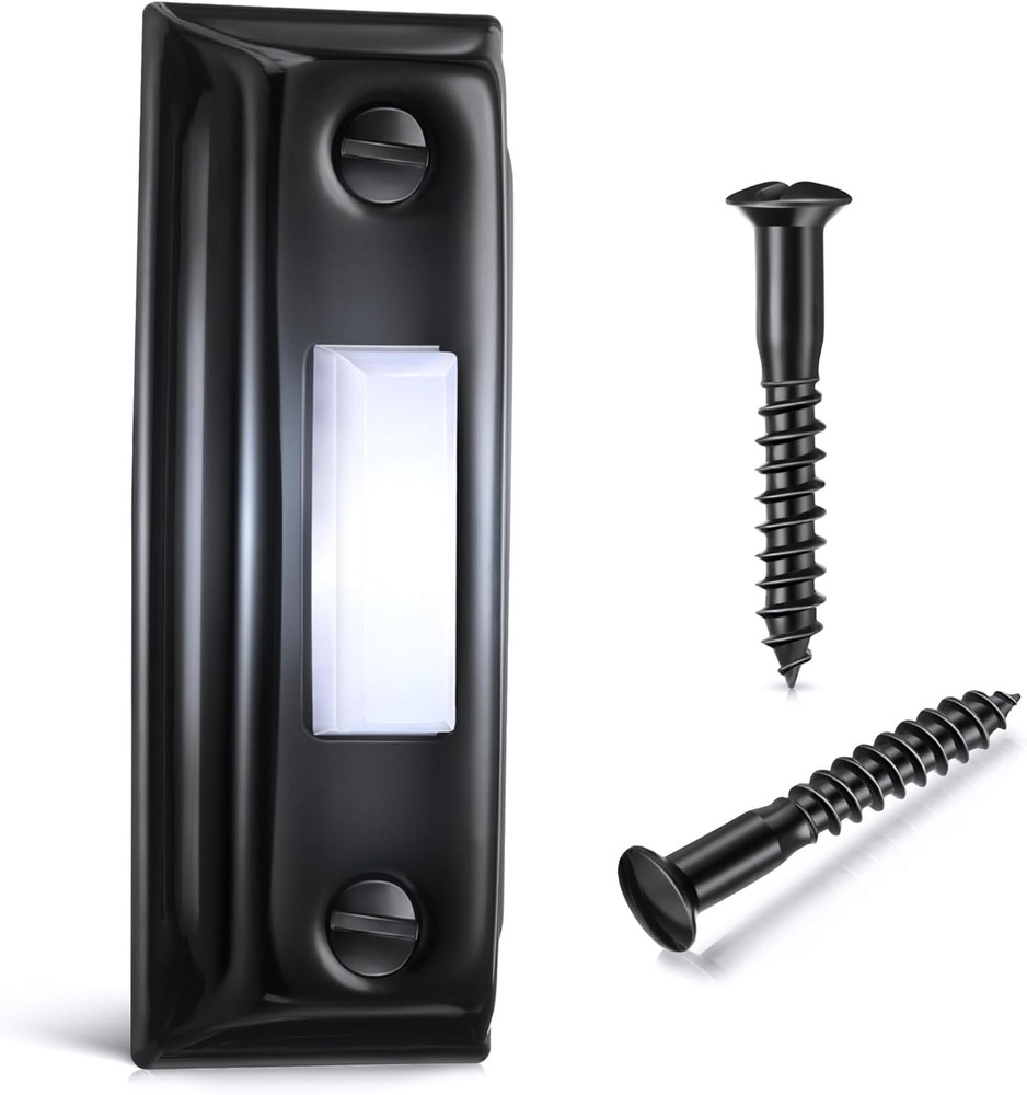 Metal Doorbell Push Button Lighted Wall Mounted Switch
